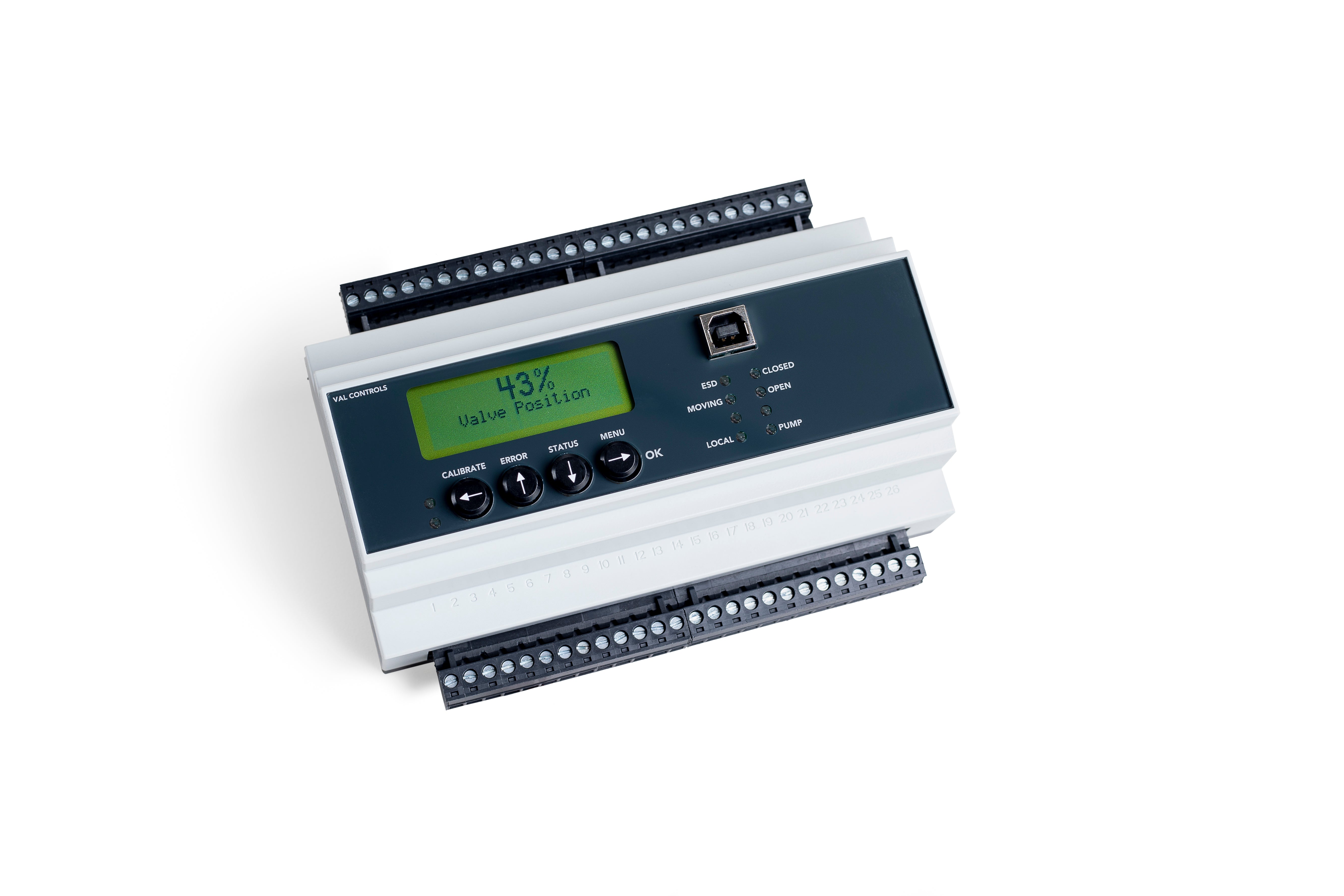 IHP24-A - Intelligent Hydraulic Positioner used for DIN-rail mounting. Used for controlling
Proportional Solenoid valves.