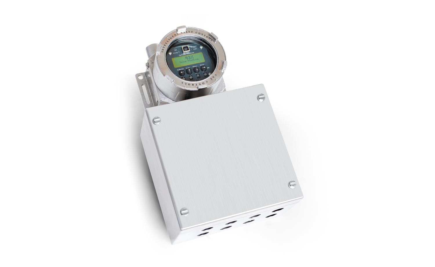 IHP24-BFE - Intelligent Hydraulic Positioner in SS316L housing material. Used for valve positioning in Ex Areas and made for compact valve systems.